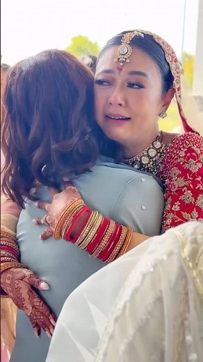 Bride Emotional Vidaai Moments | Indian Wedding | Indian Family | Wedding Day | Kabira Song | Shorts