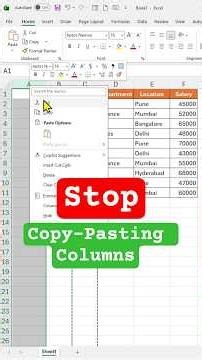 Stop Copy-Pasting Columns! Use This Excel Function Instead 🔥