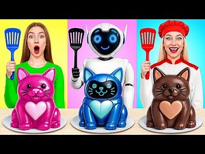 Me vs Robot Cooking Challenge | Fantastic Food Hacks by Candy DO