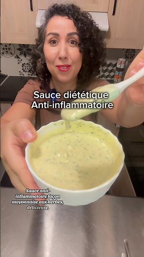 Low-calorie, anti-inflammatory herb mayonnaise sauce
