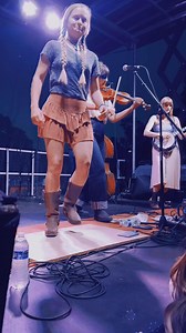 There were tons of little girls dancing in front of the stage 😍 They kept hitting the camera and knocking it over 😆 •“Fall on My Knees” with Amy Alvey at Full Moon Pickin Party in Nashville 👣 #oldtime #fiddle #buckdance #flatfoot #clogging | Hillary Klug