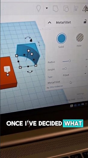 FAST way to make curved edges in Tinkercad #learning #stem #tinkercad #3d