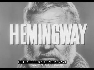 AMERICAN WRITER ERNEST HEMINGWAY BIOGRAPHY (PART 1) WORLD WAR I & 1920s PARIS, FRANCE XD80504a