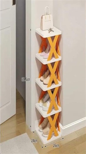 £12.89 Folding Shoe Rack - Space-Saving Storage