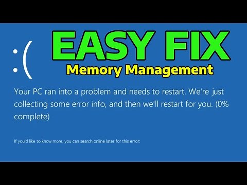 (2025) Fix Stop Code Memory Management BSOD Error in Windows