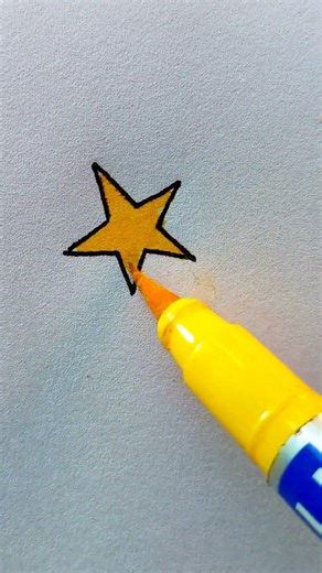 How to drawing yellow rising star #stardrawing #easydrawing #learntodraw