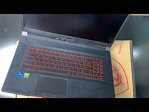 My new laptop MSI Katana GF66 Core i7 11th Gen 6GB RTX 3060 Super Speed In Budget