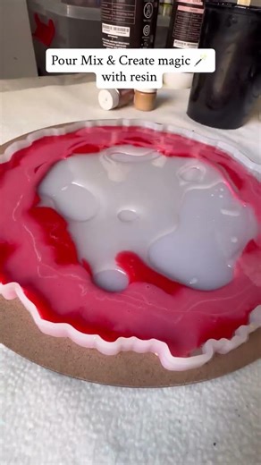 Pour Mix Create magic with resin. #resincraft #resinart #smallbusinessowner #resinpouring #handmade