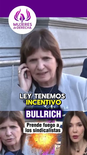 Bullrich set fire to the union leaders and their general strikes 🔥💀 #mileipresidente
