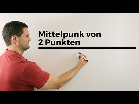 Mittelpunkt von 2 Punkten, Analysis, Funktionen, Hilfe in Mathe, Lernvideo, 2D, Nachhilfe online
