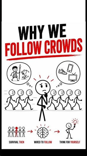 Why We Follow Crowds 🧠 (The Psychology of Herd Mentality)