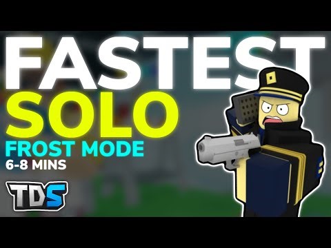 NEW FASTEST OP SOLO FROST MODE GRIND - Tower Defense Simulator (ROBLOX)