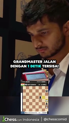 Grandmaster catur melangkah dengan sisa waktu SATU DETIK 🔥 GM Nepo vs GM Vidit Gujrathi UzChess Cup
