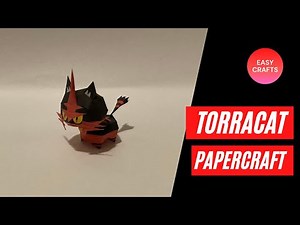 How to make Torracat Papercraft | Craft Along wit Crafter Wong