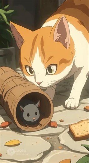 Real Life Tom & Jerry Chase 🐱🐭 | Epic Rat Juke vs Cat #Shorts