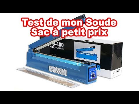 Unboxing and testing the PFS-400 bag sealer. (Hand Impulse Sealer)