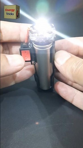 Build Your Own Emergency LED Torch with Simple Components #shorts