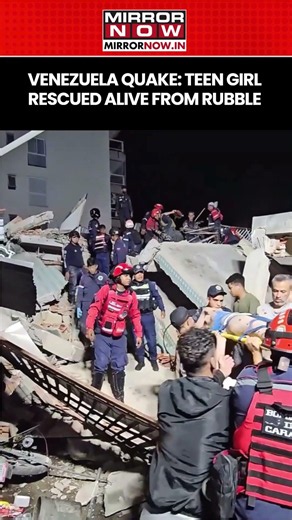 Venezuela Earthquake: Teen Girl Rescued From Rubble As 7.9 Magnitude Quake Slams Caracas #shorts
