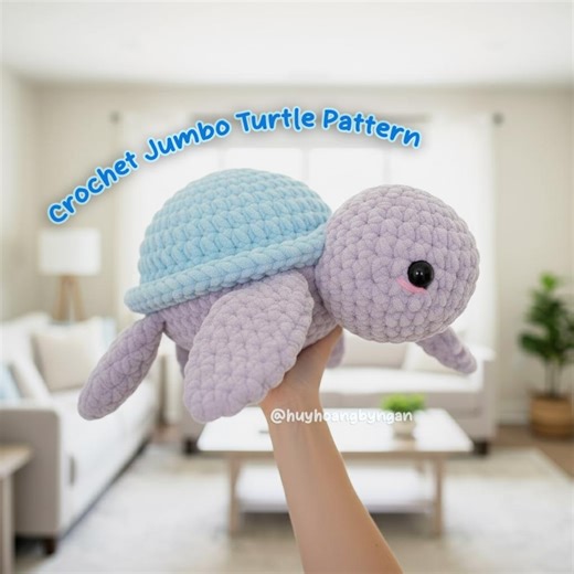 Crochet Jumbo Turtle Pattern PDF, Beginner Friendly Amigurumi, Sea Animal Amigurumi Tutorial, Turtle Gift, Instant Download PDF - Etsy Canada