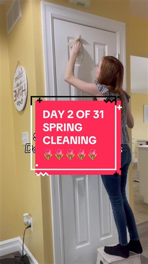Spring Cleaning Day 2: Cleaning Doors and Door Frames