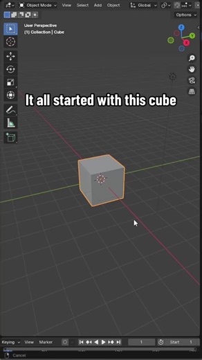 Exploring Creative 3D Animation Techniques with a Cube