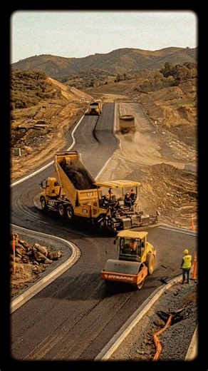 From Dirt to Drive: Highway Construction Timelapse 🚧➡️🛣️
