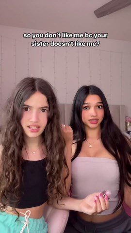 The Mir Family on Instagram: "Tag your bestie🤭 #reels #sisters #relatable @_jasminemir_ @_bellamir_"
