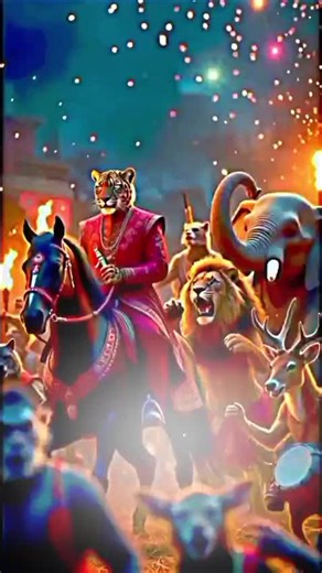Unique Lion and Cat Wedding Ceremony