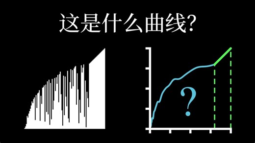 【双字 | Manim】冒泡排序形成的这条曲线是什么？