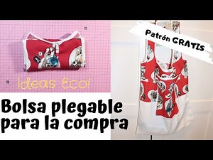 COSTURA DIY | Cómo hacer bolsa plegable para la compra. Ideas ECO. Costura para principiantes. | Sewing
