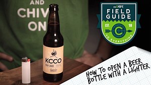 28K views · 120 reactions | If you're in a scenario where the lack of a bottle opener is keeping you away from a cold bottle of beer, never fear. Here's how to open a bottle with just a lighter! | theCHIVE | Facebook