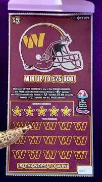 🏈Washington Commanders Scratcher!🏈 #DCLottery #scratchoff #lottery #scratchofftickets #winner