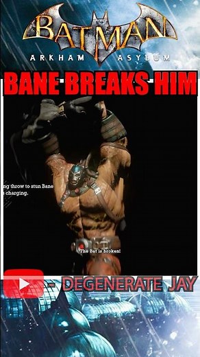 Batman Arkham Bane Breaks Batman #batman #batmanarkham #bane