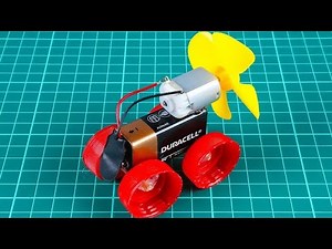 How to make mini toy car DC motor project car ||