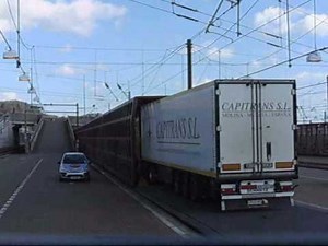 CHANNEL TUNNEL boarding Folkestone to Calais.wmv
