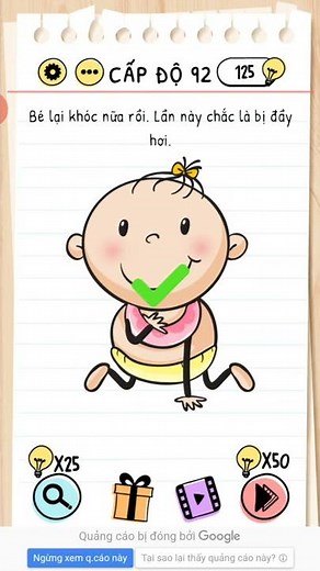 Hướng dẫn Brain Test level 92 - Gameplay walkthrough, solution