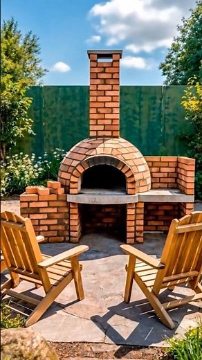 Satisfying Bricklaying Timelapse: Backyard Pizza Oven Setup #backyard
