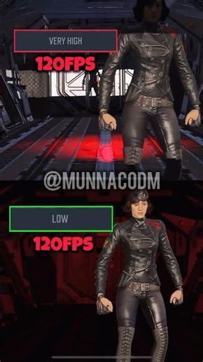 120FPS✅Low Graphics vs Very High Graphics in CODM BR🔥💯Codmobile Tips&Tricks #shorts #codmbr