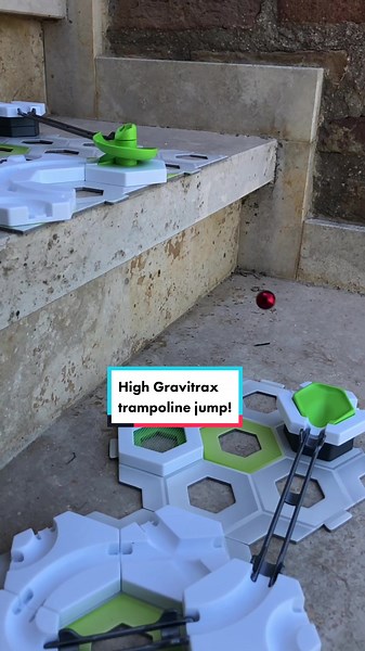 High Gravitrax trampoline jump!🔥😍 #gravitrax #gravitrax_trails #gravitraxfans #gravitrax_fan #trampoline #jump #high #satisfying @Ravensburger_nl