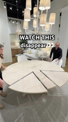 Watch This Table Disappear 👀 #spacesavingfurniture #diningtable