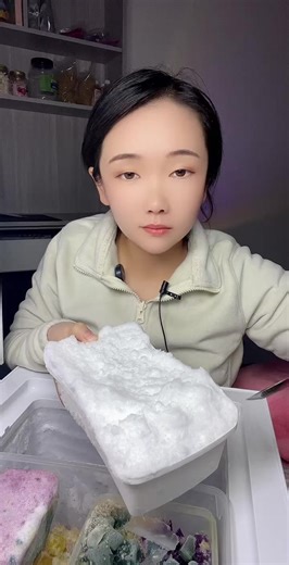 Enjoying Freezer Frost ASMR with Crunchy Sounds