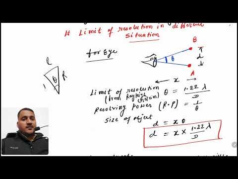 Limit of resolution l Resolving power l optical instrument l Lecture 4 .
