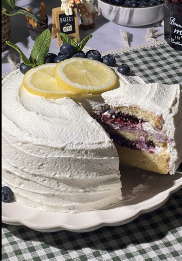 Lemon Blueberry Layer Cake Recipe