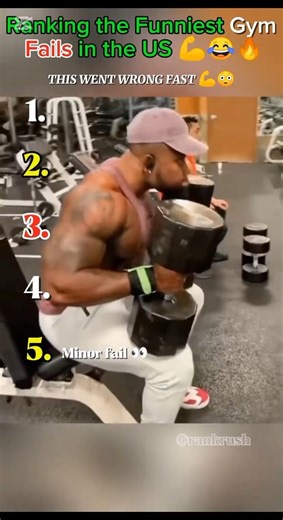 Ranking the Funniest Gym Fails in the US 💪😂🔥#shorts #viral #funnyvideos #trending