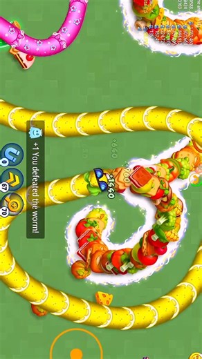 Wormszoneio magic gameplay! ☠️🐍💯#snakezone #wormszone #shortsfeed #foryou #shorts #viral