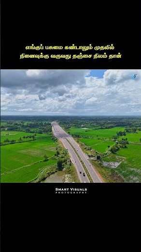 Thanjavur Greens 🌾 | Pure Village Vibes | Drone View #Shorts