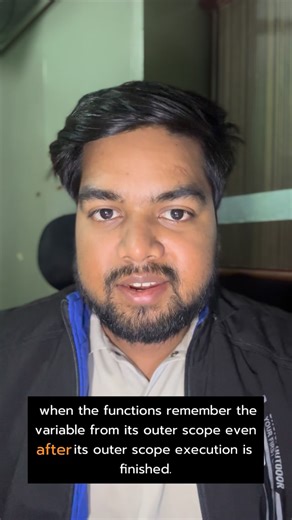 Abhi on Instagram: "Learn something about closures is javaScripts✨ #viralreels❤️ #viralpost #post #trendingreels❤️ #meme #trendy #javascript #coding #fyp"