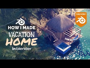 Exotic Vacation Hut in Blender - 3D Modeling Process | Polygon Runway