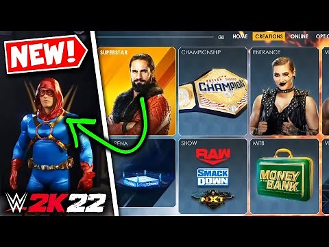 WWE 2K22: Full Creation Suite REVEALED + Creating A Custom Superstar!