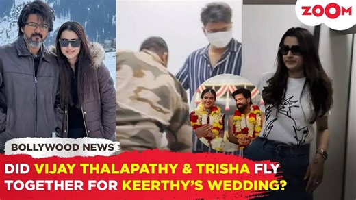 Did Vijay Thalapathy & Trisha FLY TOGETHER for Keerthy Suresh’s wedding? VIRAL pics sparks rumours!